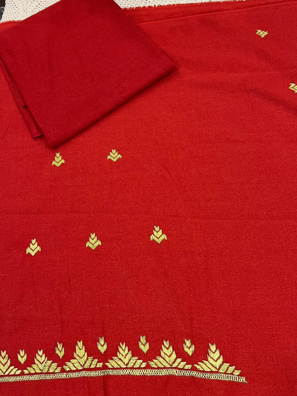2 piece hand embroidered Phulkari work suit
