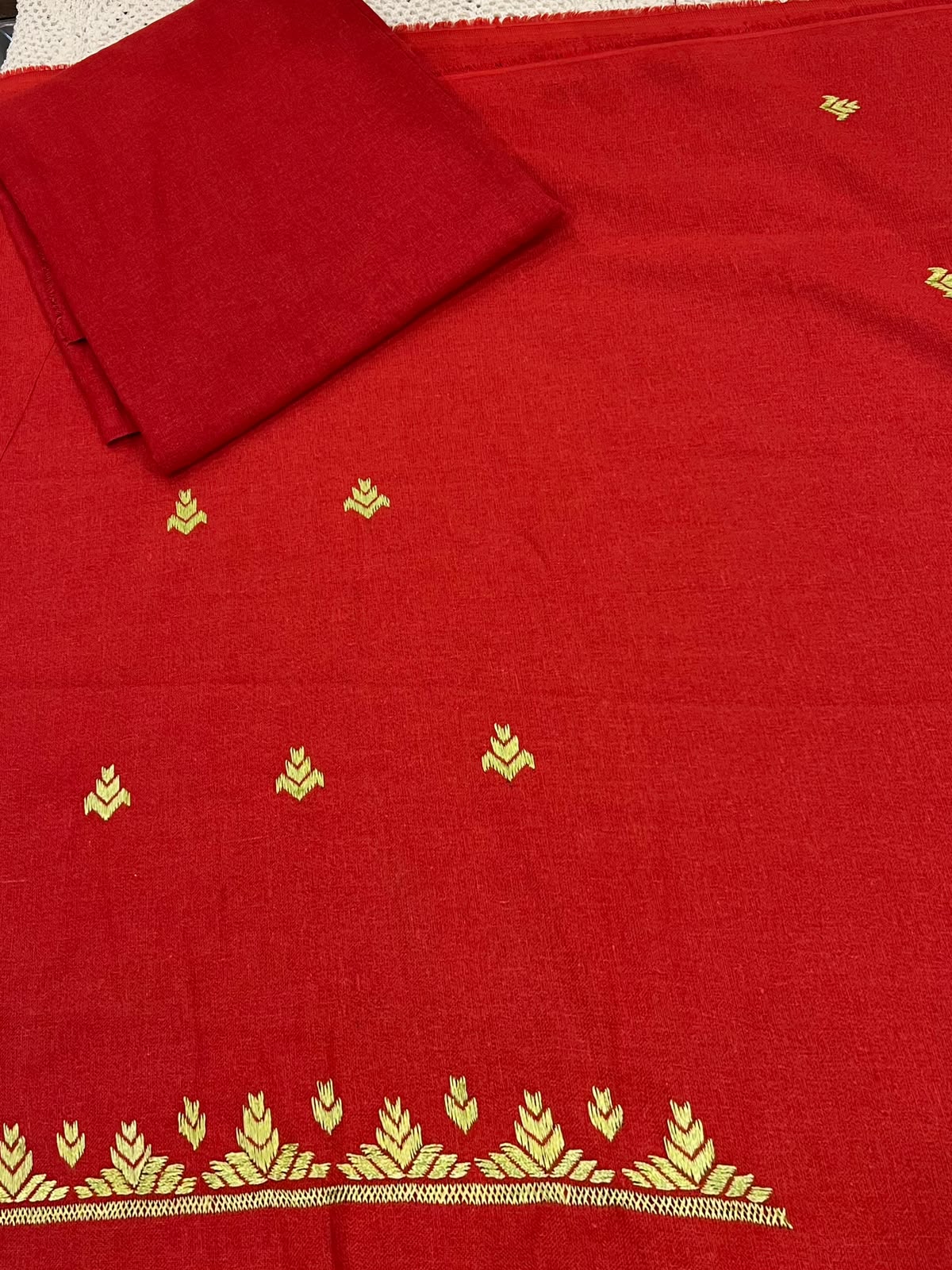 2 piece hand embroidered Phulkari work suit