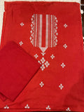 Two piece hand embroidered Phulkari work suit