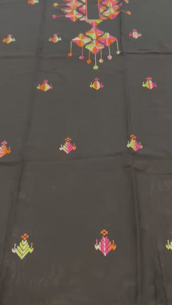 2 piece suit with hand embroidered Phulkari work
