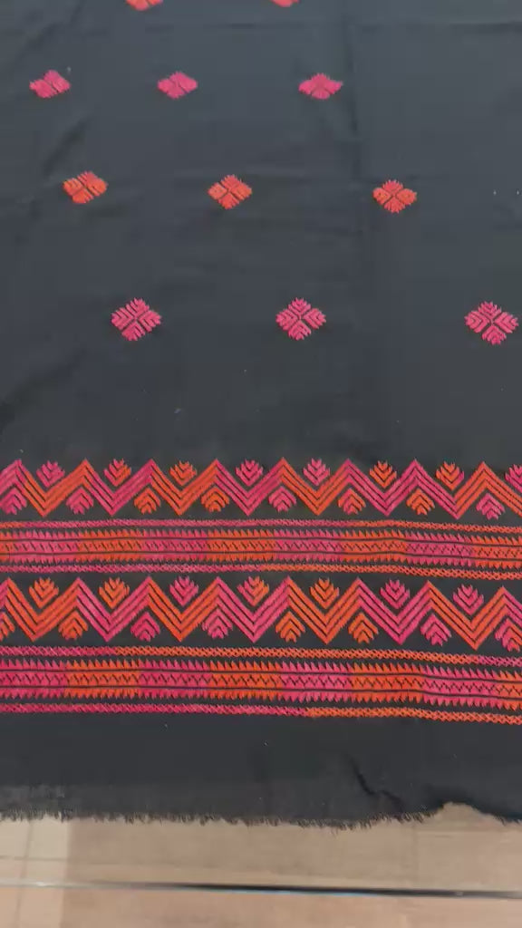 2 piece suit with heavily hand embroidered Phulkari work